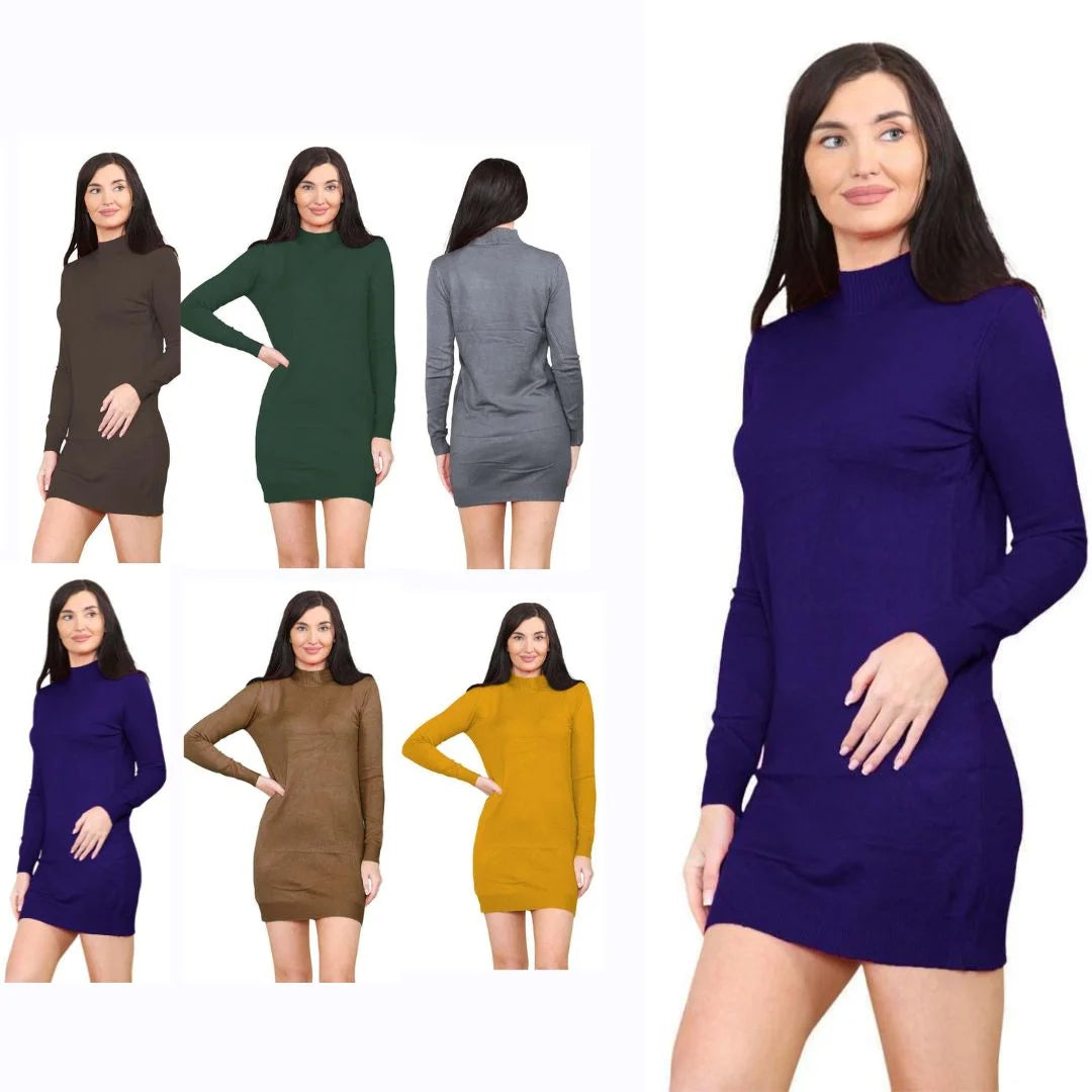 Women’s knitted jumper midi dress