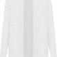 Women’s cable knitted open front cardigan with pockets in White color