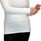 Ladies polo roll neck long sleeve jumper in Cream color