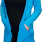 Ladies long sleeve open front pocket cardigan in Turquiose color
