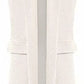 Women’s sleeveless long waistcoat in Cream color