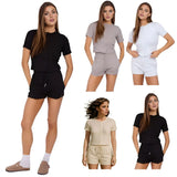 Women’s cotton top and shorts set