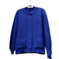 Women’s stitch crew neck cardigan in Navy color