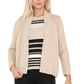 Women’s fine knitted striped jumper in Stone color