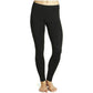 Ladies thermal fleece lined leggings in Black color