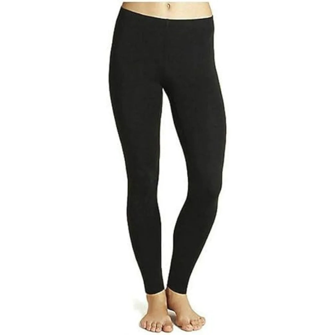 Ladies thermal fleece lined leggings in Black color