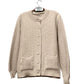 Women’s stitch crew neck cardigan in Cream color