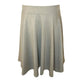 Ladies plain stretchy skater skirt in Grey color