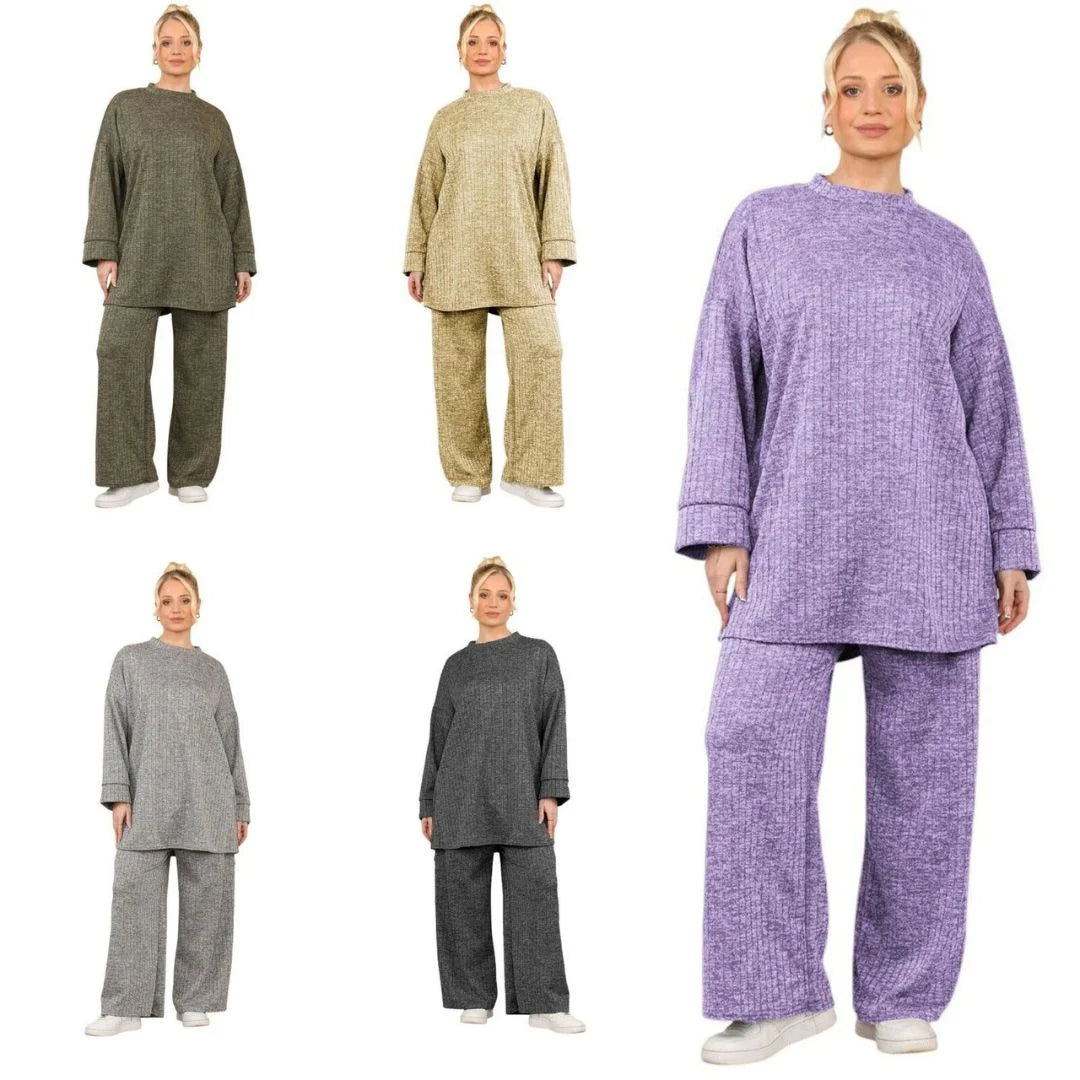 Women’s velvet hooded tracksuit set in All color