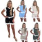 Women’s ribbed co ord shorts set