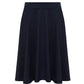 Ladies plain stretchy skater skirt in Navy color