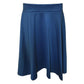 Ladies plain stretchy skater skirt in Royal Blue color