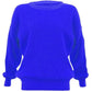 Ladies chunky fisherman jumper in Royal color