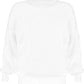 Ladies chunky fisherman jumper in White color