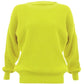 Ladies chunky fisherman jumper in Yellow color